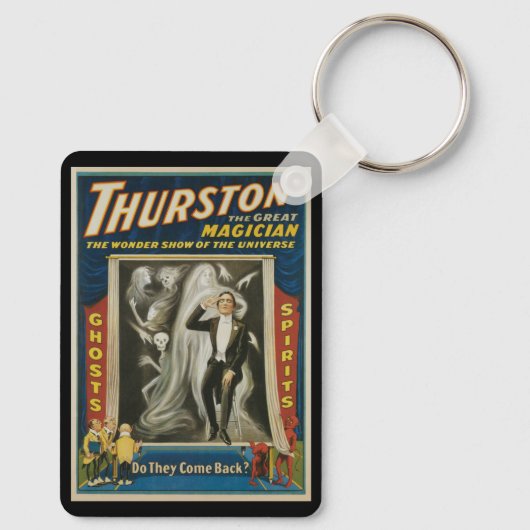 ヴィンテージ魔法ポスター、ザ・マジシャン素晴らしサーストン キーホルダー (裏面)
