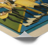 ヴィンテージ魔法ポスター、ザ・マジシャン素晴らしサーストン ポスター (角)