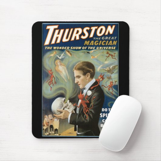 ヴィンテージ魔法ポスター、ザ・マジシャン素晴らしサーストン マウスパッド (マウス)
