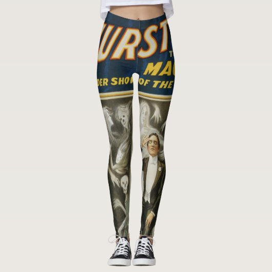 ヴィンテージ魔法ポスター、ザ・マジシャン素晴らしサーストン レギンス (正面)