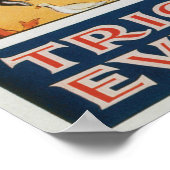 ヴィンテージ魔法ポスター、ダンテ・ザ・マジシャン ポスター (角)