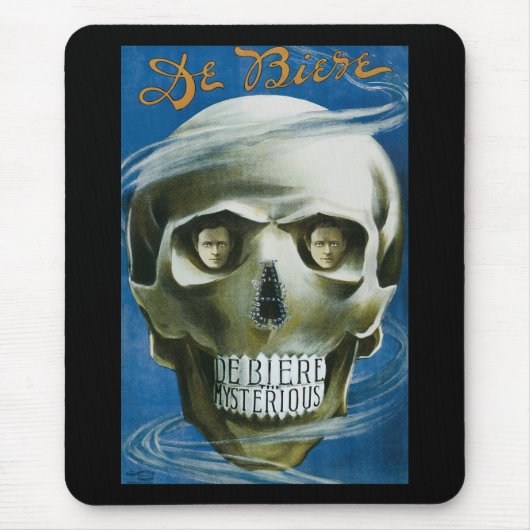 ヴィンテージ魔法ポスター、デビエール謎 マウスパッド (正面)