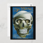 ヴィンテージ魔法ポスター・ド・ビエール・ザ・ミステリアス ポストカード (正面/裏面)