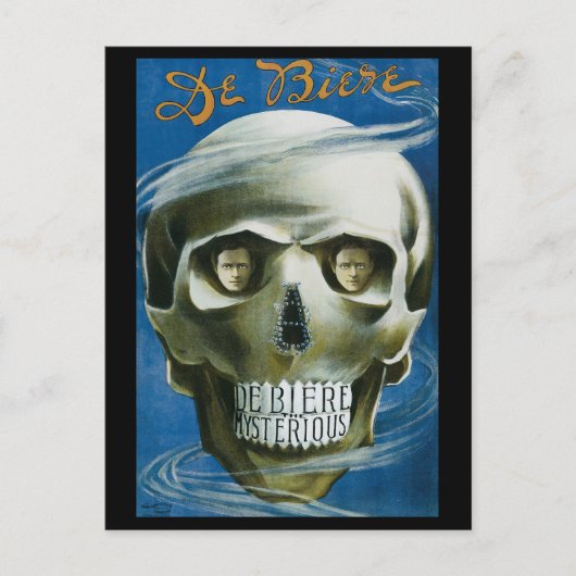 ヴィンテージ魔法ポスター・ド・ビエール・ザ・ミステリアス ポストカード (正面)
