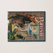 ヴィンテージ魔法ポスター、ブラシ、King of Wizards ジグソーパズル (横)