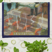 ヴィンテージ魔法ポスター、マジシャンハリーケラー キッチンタオル (折り畳み)