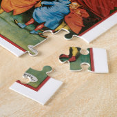 ヴィンテージ魔法ポスター、マジシャン素晴らし・カーター ジグソーパズル (側面)