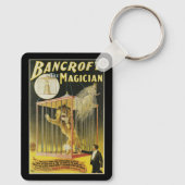 ヴィンテージ魔法ポスター、マジシャン・バンクロフト、ライオン キーホルダー (裏面)