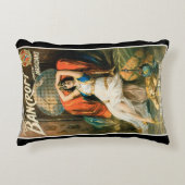 ヴィンテージ魔法ポスター、マジシャン・フレデリック・バンクロフト アクセントクッション (正面)