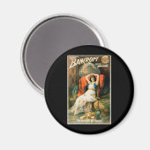 ヴィンテージ魔法ポスター、マジシャン・フレデリック・バンクロフト マグネット (正面/裏面)