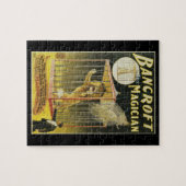 ヴィンテージ魔法ポスター、マジシャンBancroft and Lion ジグソーパズル (横)