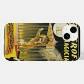 ヴィンテージ魔法ポスター、マジシャンBancroft and Lion Case-Mate iPhoneケース (裏面 (横))