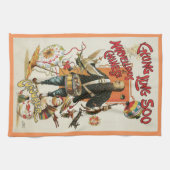 ヴィンテージ魔法ポスター、マジシャンChung Ling Soo キッチンタオル (横)