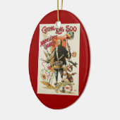 ヴィンテージ魔法ポスター、マジシャンChung Ling Soo セラミックオーナメント (左)