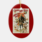 ヴィンテージ魔法ポスター、マジシャンChung Ling Soo セラミックオーナメント (裏面)