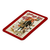 ヴィンテージ魔法ポスター、マジシャンChung Ling Soo マグネット (左側)