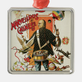 ヴィンテージ魔法ポスター、マジシャンChung Ling Soo メタルオーナメント