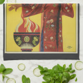 ヴィンテージ魔法ポスター、マジシャンFu-Manchu キッチンタオル (折り畳み)