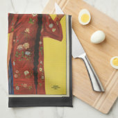 ヴィンテージ魔法ポスター、マジシャンFu-Manchu キッチンタオル (四つ折り)