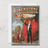 ヴィンテージ魔法ポスター、素晴らしブラックストーンマジシャン (正面)