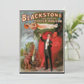 ヴィンテージ魔法ポスター、素晴らしブラックストーンマジシャン (スタンド正面)