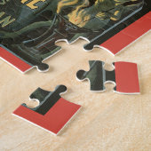 ヴィンテージ魔法ポスター、素晴らしブラックストーンマジシャン ジグソーパズル (側面)