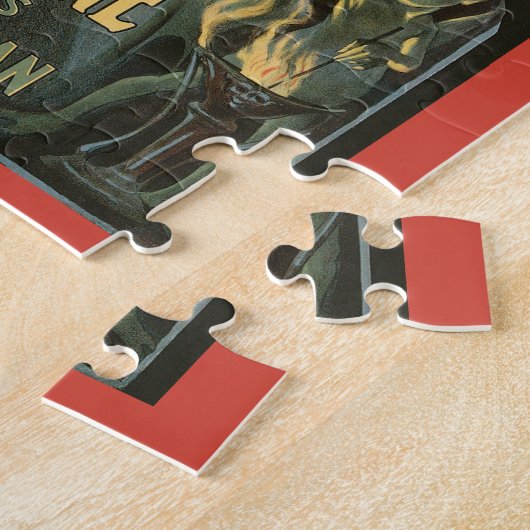 ヴィンテージ魔法ポスター、素晴らしブラックストーンマジシャン ジグソーパズル (側面)