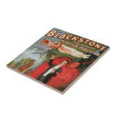 ヴィンテージ魔法ポスター、素晴らしブラックストーンマジシャン タイル (側面)