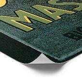 ヴィンテージ魔法ポスター、素晴らしブラックストーンマジシャン ポスター (角)