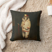 ヴィンテージ魔法モンキースロークッション クッション (ブランケット)