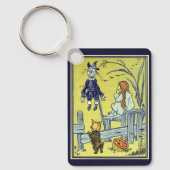 ヴィンテージ魔法使いのドロシー・トト、かかしに会う キーホルダー (正面)