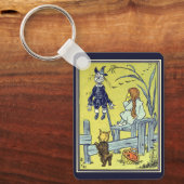 ヴィンテージ魔法使いのドロシー・トト、かかしに会う キーホルダー (正面)