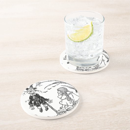 ヴィンテージ魔法使いのドロシー・トト、かかしに会う コースター (側面)