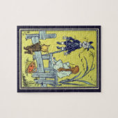 ヴィンテージ魔法使いのドロシー・トト、かかしに会う ジグソーパズル (横)