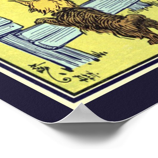 ヴィンテージ魔法使いのドロシー・トト、かかしに会う ポスター (角)