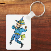 ヴィンテージ魔法使いオズかわいい踊りボーイ・マンチキン! キーホルダー (裏面)