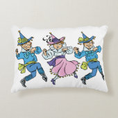 ヴィンテージ魔法使いオズかわいい踊りマンチキン! アクセントクッション (正面)