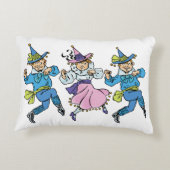 ヴィンテージ魔法使いオズかわいい踊りマンチキン! アクセントクッション (裏面)