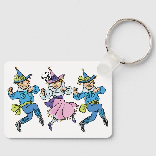 ヴィンテージ魔法使いオズかわいい踊りマンチキン! キーホルダー (正面)