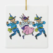ヴィンテージ魔法使いオズかわいい踊りマンチキン! セラミックオーナメント (裏面)