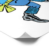 ヴィンテージ魔法使いオズかわいい踊りマンチキン! ポスター (角)