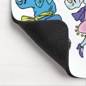 ヴィンテージ魔法使いオズかわいい踊りマンチキン! マウスパッド (コーナー)