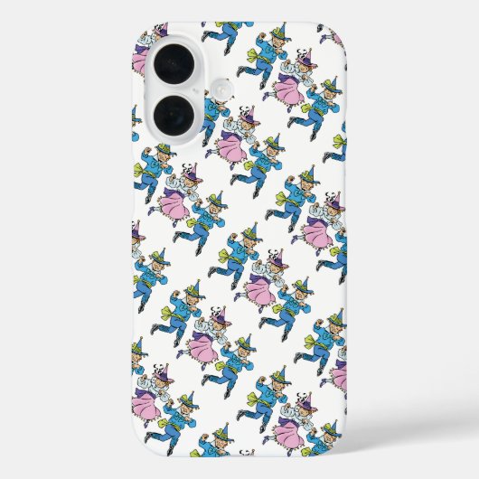 ヴィンテージ魔法使いオズかわいい踊りマンチキン！ Case-Mate iPhoneケース (裏面)