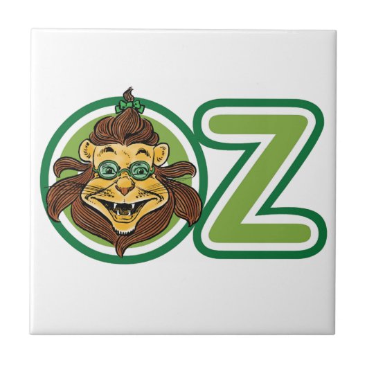 ヴィンテージ魔法使いオズの手紙のライオン タイル (正面)