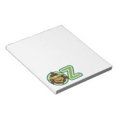 ヴィンテージ魔法使いオズの手紙のライオン ノートパッド (アングル)