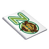 ヴィンテージ魔法使いオズの手紙のライオン ノートブック (右側)