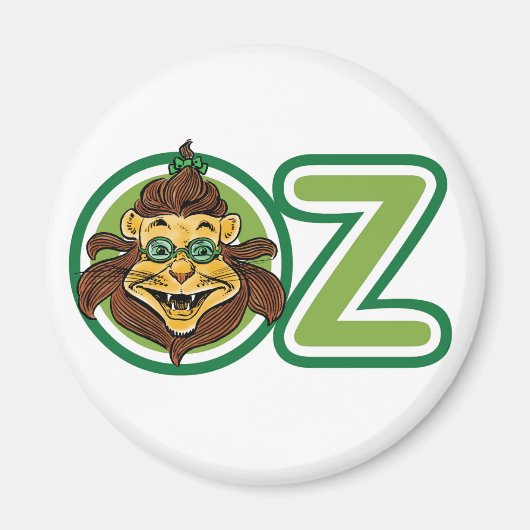 ヴィンテージ魔法使いオズの手紙のライオン マグネット (正面)