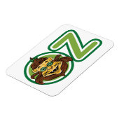 ヴィンテージ魔法使いオズの手紙のライオン マグネット (左側)