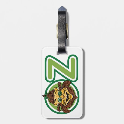 ヴィンテージ魔法使いオズの手紙のライオン ラゲッジタグ (裏面縦)