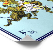 ヴィンテージ魔法使いオズイラストレーション ポスター (角)